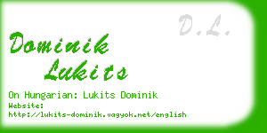 dominik lukits business card